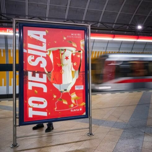 Slavia & mistrovská jízda metrem