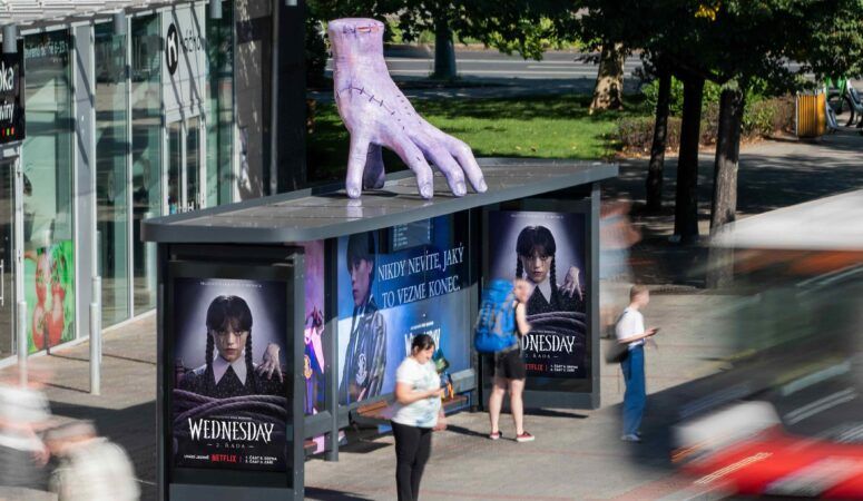 Netflix a jejich kampaň k seriálu Wednesday